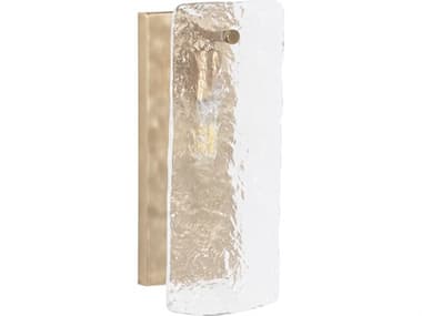 Gabby Augusta 1-Light Antique Brass Cast Glass Yellow Wall Sconce GASCH175675