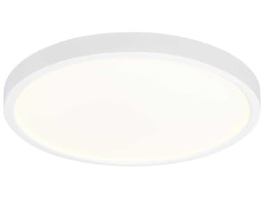 Generation Lighting Traverse 12" 1-Light White LED Round Flush Mount GEN149212RD15