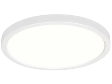 Generation Lighting Traverse 9" 1-Light White LED Round Flush Mount GEN14929RD15