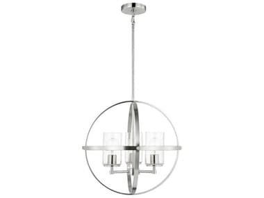 Generation Lighting Alturas 19" Wide 3-Light Brushed Nickel Glass Globe Chandelier GEN3124673962