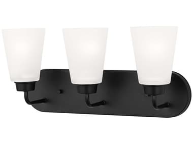 Generation Lighting Kerrville 3-Light Midnight Black Vanity Light GEN4415203112