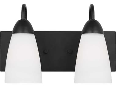 Generation Lighting Seville 2-Light Midnight Black Vanity Light GEN4420202112