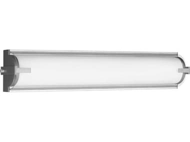 Generation Lighting Braunfels 26" Wide 2-Light Satin Aluminum Silver LED Vanity Light GEN4535793S04