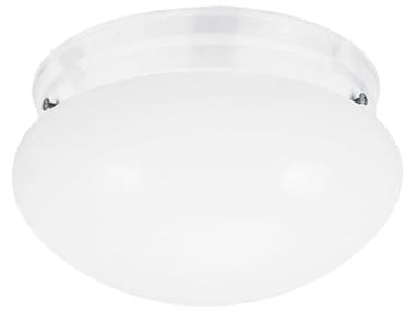 Generation Lighting Webster 9" 2-Light White Glass Flush Mount GEN532815