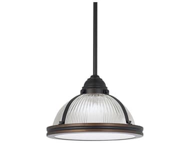 Generation Lighting Pratt Street 1-Light Autumn Bronze Glass Dome Mini Pendant GEN65060715