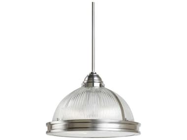 Generation Lighting Pratt Street 2-Light Brushed Nickel Glass Dome Mini Pendant GEN65061962