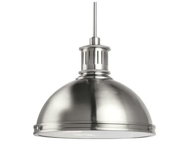 Generation Lighting Pratt Street 16&quot; 3-Light Brushed Nickel Glass Dome Pendant GEN65087962