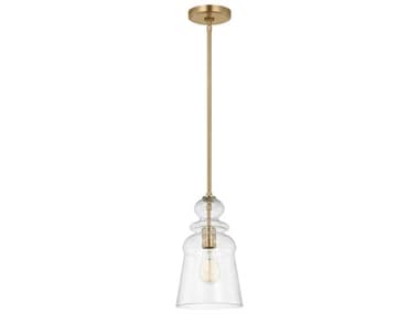 Generation Lighting Kea 1-Light Satin Brass Bell Mini Pendant GEN6536901848