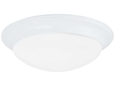Generation Lighting Nash 11" 1-Light White Glass Bowl Flush Mount GEN7543415