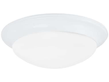 Generation Lighting Nash 14" 2-Light White Glass Bowl Flush Mount GEN7543515