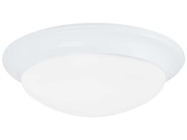Generation Lighting Nash 16" 3-Light White Glass Bowl Flush Mount GEN7543615