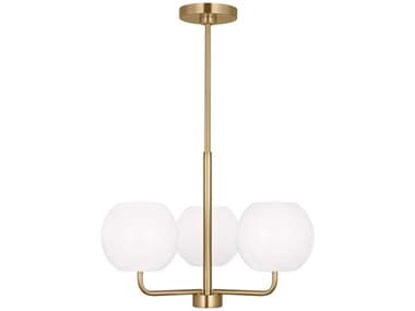 Generation Lighting Rory 21" Wide 3-Light Satin Bronze Globe Chandelier GENGLC1043SB