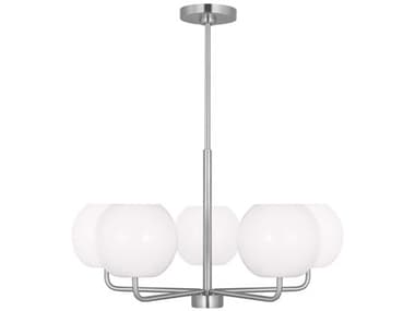 Generation Lighting Rory 5-Light Brushed Steel Globe Chandelier GENGLC1055BS