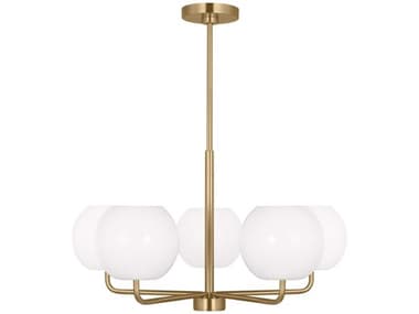 Generation Lighting Rory 26" Wide 5-Light Satin Bronze Globe Chandelier GENGLC1055SB