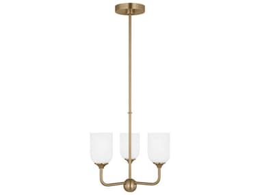 Generation Lighting Emile 16" Wide 3-Light Satin Bronze Chandelier GENGLC1073SB