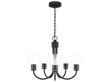 Generation Lighting Miles 5-Light Midnight Black Bell Chandelier GENGLC1145MBK