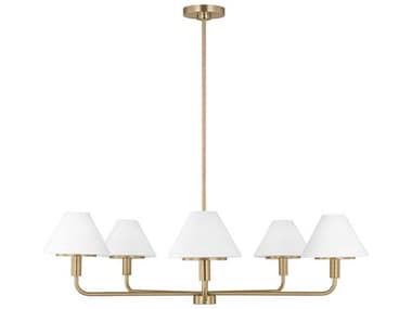 Generation Lighting Mendota 5-Light Satin Brass Chandelier GENGLC1235SB