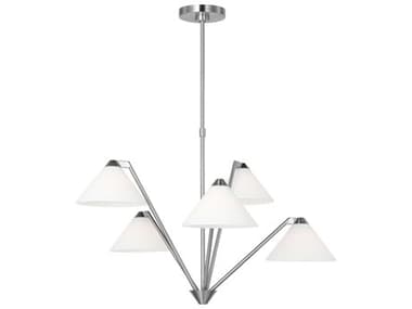 Generation Lighting Werley 5-Light Brushed Nickel Chandelier GENGLC1255BS