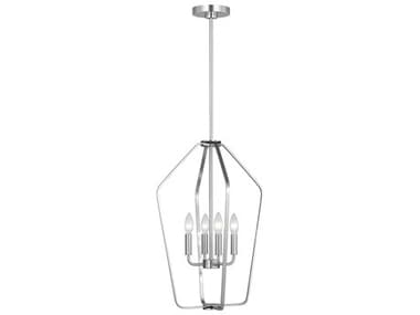 Generation Lighting Kennan 4-Light Brushed Nickel Chandelier GENGLC1264BS