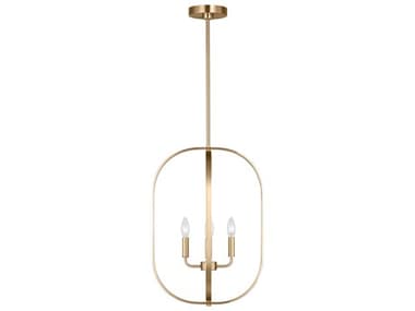 Generation Lighting Loretto 4-Light Satin Brass Chandelier GENGLC1304SB