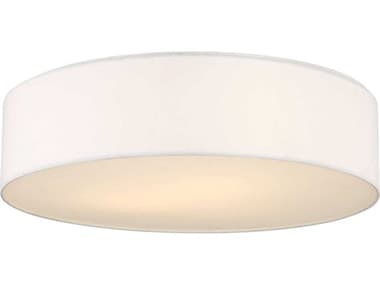 Generation Lighting Larson 2-Light Matte White Round Flush Mount GENGLF1002MWT