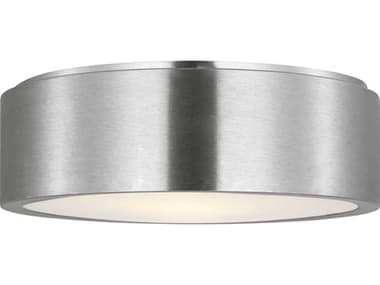 Generation Lighting Albee 2-Light Brushed Nickel Round Flush Mount GENGLF1032BS