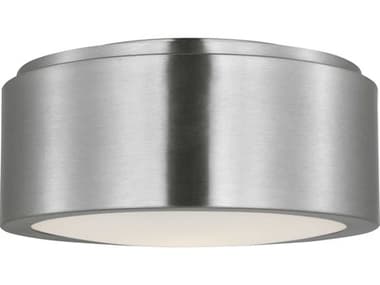 Generation Lighting Albee 1-Light Brushed Nickel Round Flush Mount GENGLF1041BS