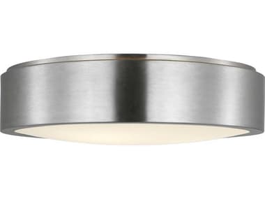 Generation Lighting Albee 2-Light Brushed Nickel Round Flush Mount GENGLF1053BS