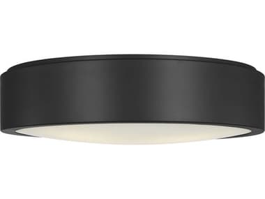 Generation Lighting Albee 2-Light Midnight Black Round Flush Mount GENGLF1053MBK