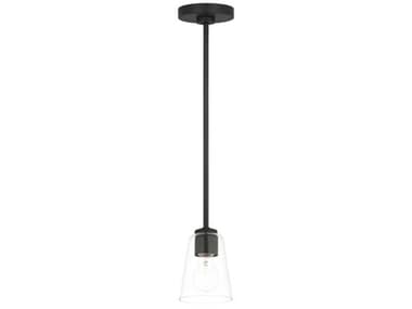 Generation Lighting Miles 1-Light Midnight Black Bell Mini Pendant GENGLP1041MBK