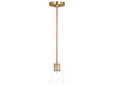 Generation Lighting Miles 1-Light Satin Brass Bell Mini Pendant GENGLP1041SB