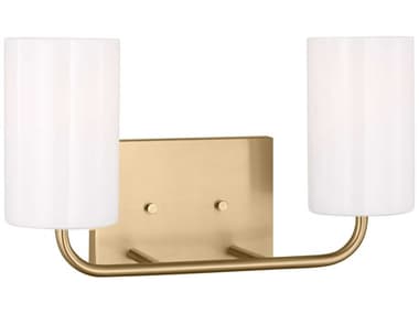 Generation Lighting Rhett 2-Light Satin Bronze Vanity Light GENGLV1002SB