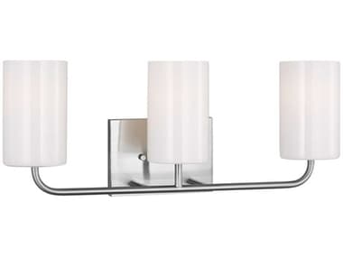 Generation Lighting Rhett 3-Light Brushed Steel Vanity Light GENGLV1003BS