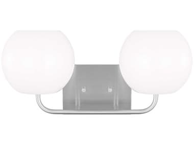 Generation Lighting Rory 2-Light Brushed Steel Vanity Light GENGLV1012BS