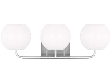 Generation Lighting Rory 3-Light Brushed Steel Vanity Light GENGLV1013BS