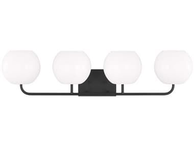 Generation Lighting Rory 34" Wide 4-Light Midnight Black Vanity Light GENGLV1014MBK