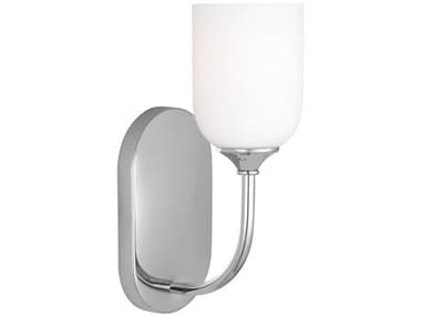 Generation Lighting Emile 11" Tall 1-Light Chrome Wall Sconce GENGLV1021CH