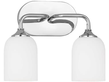 Generation Lighting Emile 13" Wide 2-Light Chrome Vanity Light GENGLV1022CH