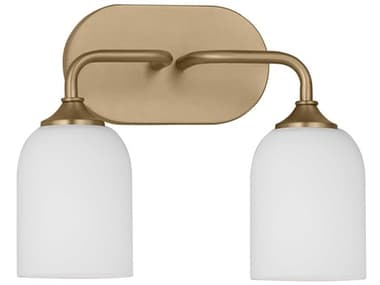 Generation Lighting Emile 13" Wide 2-Light Satin Bronze Vanity Light GENGLV1022SB