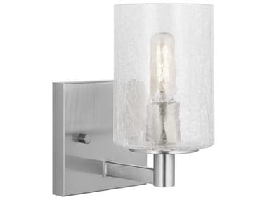 Generation Lighting Parker 1-Light Brushed Steel Wall Sconce GENGLV1031BS