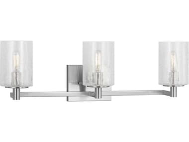 Generation Lighting Parker 3-Light Brushed Steel Vanity Light GENGLV1033BS