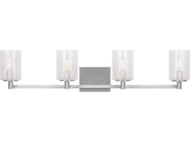 Generation Lighting Parker 4-Light Brushed Steel Vanity Light GENGLV1034BS