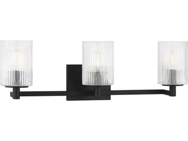 Generation Lighting Lando 3-Light Midnight Black Vanity Light GENGLV1043MBK