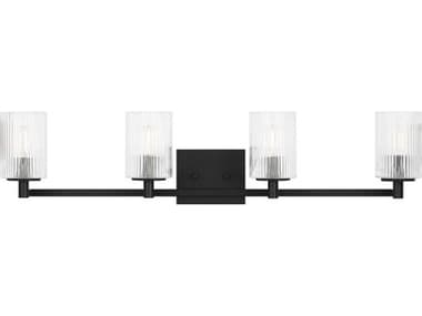 Generation Lighting Lando 4-Light Midnight Black Vanity Light GENGLV1044MBK