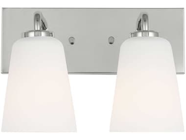 Generation Lighting Miles 2-Light Chrome Nickel Vanity Light GENGLV1052CH
