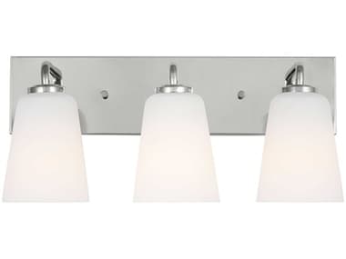 Generation Lighting Miles 3-Light Chrome Nickel Vanity Light GENGLV1053CH