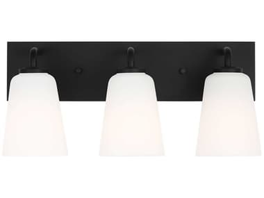 Generation Lighting Miles 3-Light Midnight Black Vanity Light GENGLV1053MBK