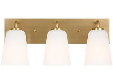 Generation Lighting Miles 3-Light Satin Brass Vanity Light GENGLV1053SB