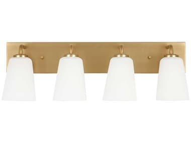 Generation Lighting Miles 4-Light Satin Brass Vanity Light GENGLV1054SB