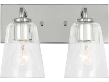 Generation Lighting Miles 2-Light Chrome Nickel Vanity Light GENGLV1062CH